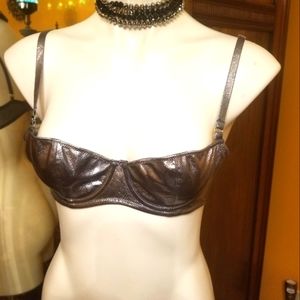 Victoria's Secret bralette vegan leather 36A.